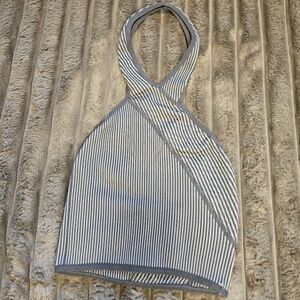 Out From Under By Urban Outfitters Gray Ribbed Crop Bra